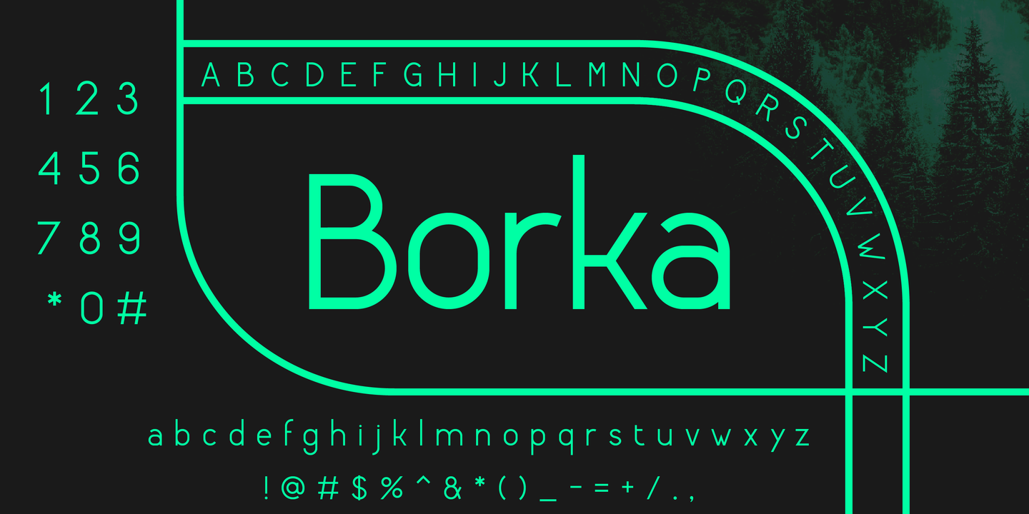 Borka Font preview